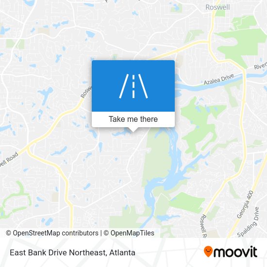 East Bank Drive Northeast map