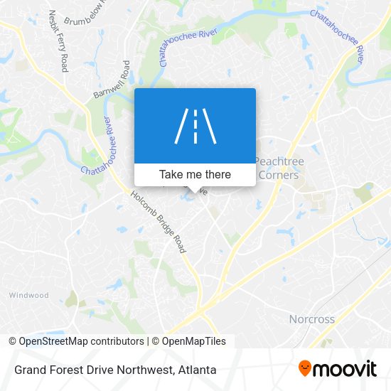 Mapa de Grand Forest Drive Northwest