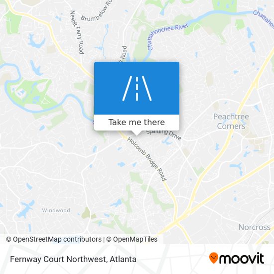 Mapa de Fernway Court Northwest