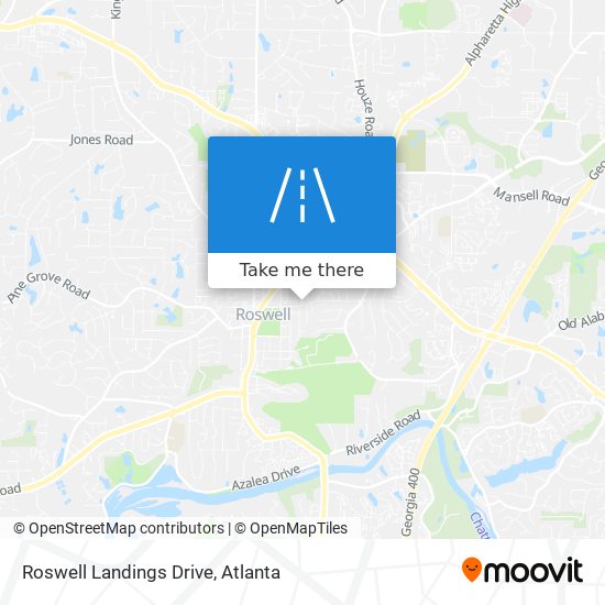 Mapa de Roswell Landings Drive