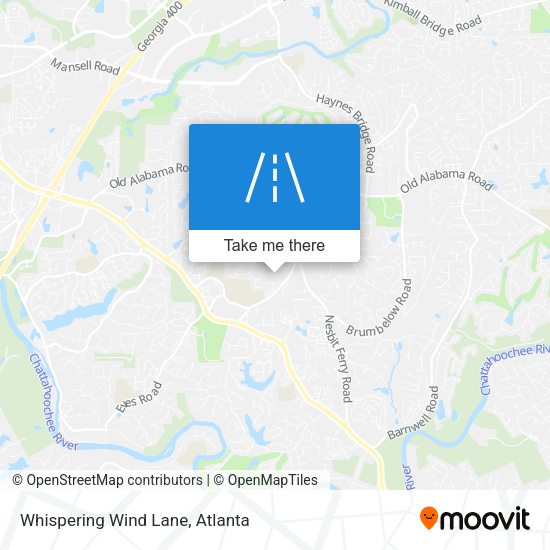 Whispering Wind Lane map