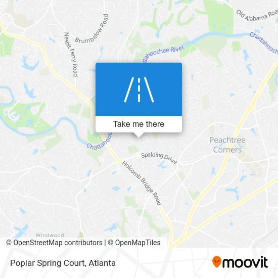 Poplar Spring Court map