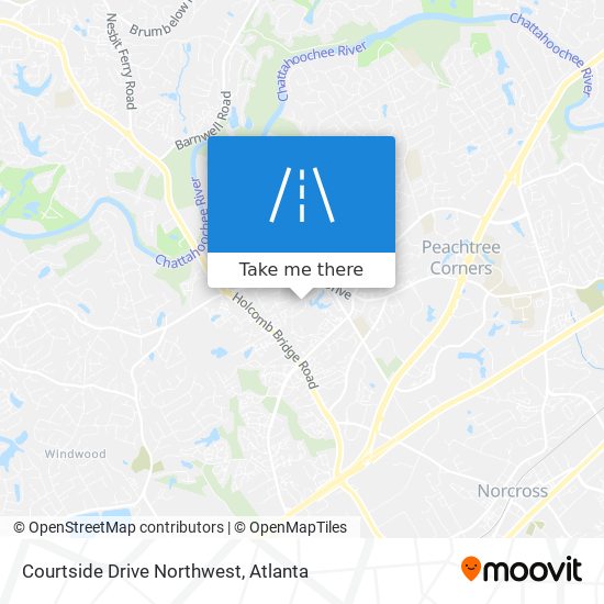 Mapa de Courtside Drive Northwest