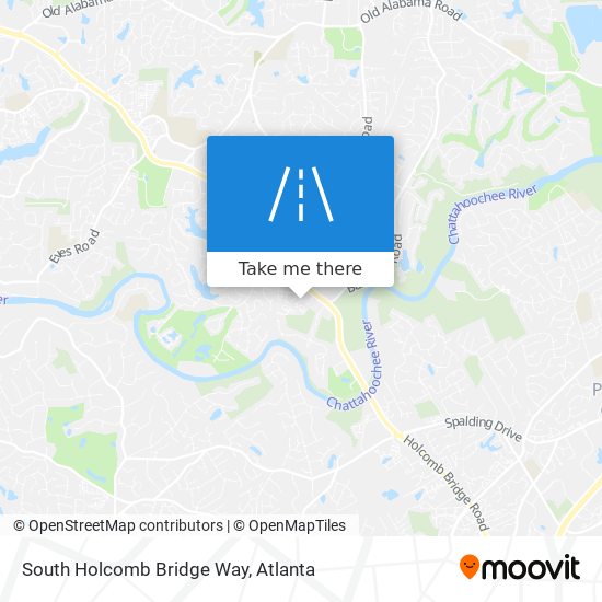 South Holcomb Bridge Way map