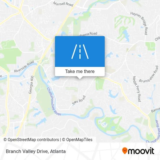 Branch Valley Drive map