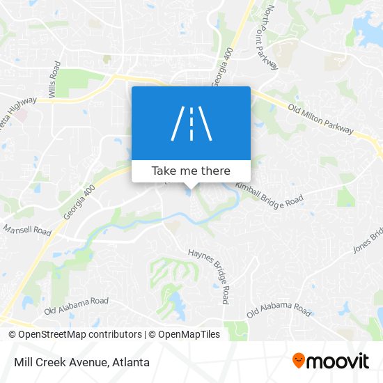 Mapa de Mill Creek Avenue