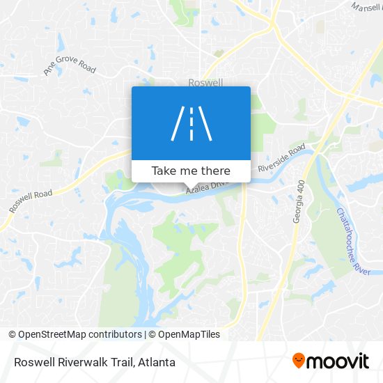 Mapa de Roswell Riverwalk Trail