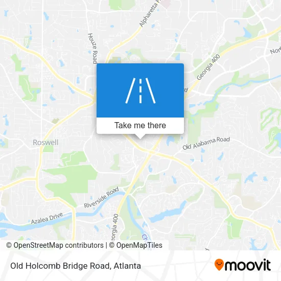 Old Holcomb Bridge Road map