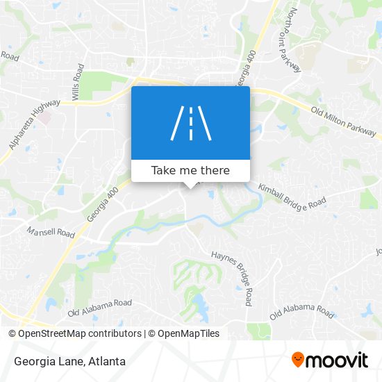 Georgia Lane map