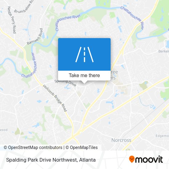 Spalding Park Drive Northwest map