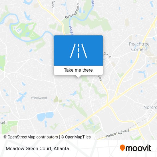 Meadow Green Court map