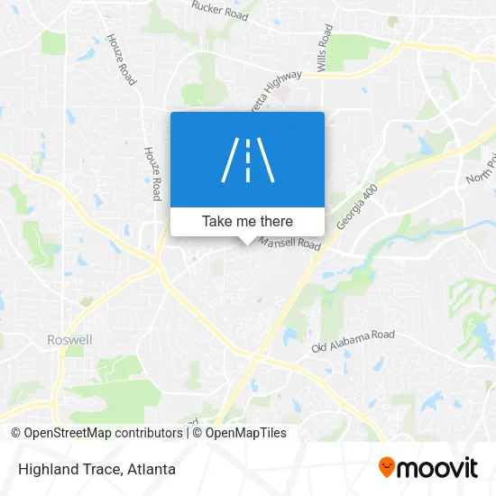 Highland Trace map