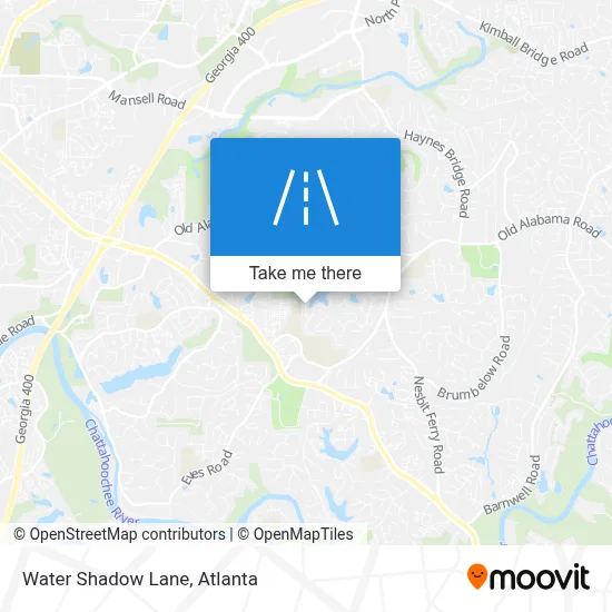 Water Shadow Lane map