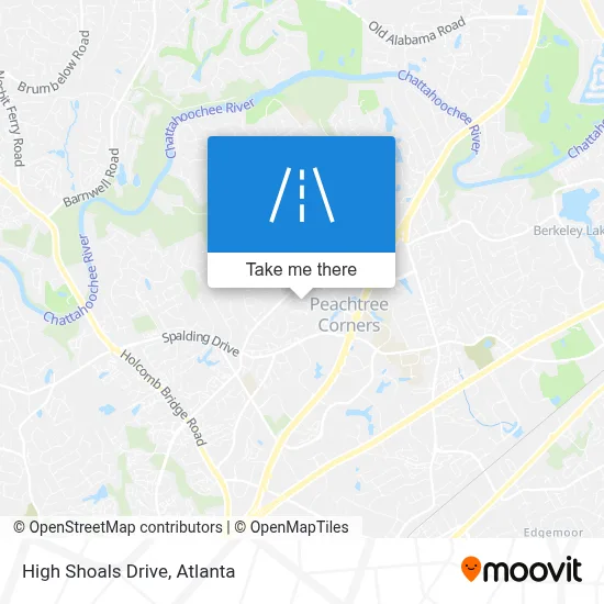 High Shoals Drive map