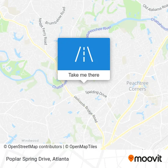 Poplar Spring Drive map
