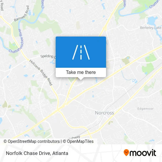 Norfolk Chase Drive map