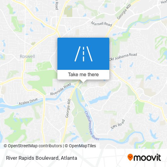 River Rapids Boulevard map