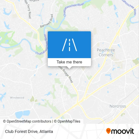 Club Forest Drive map