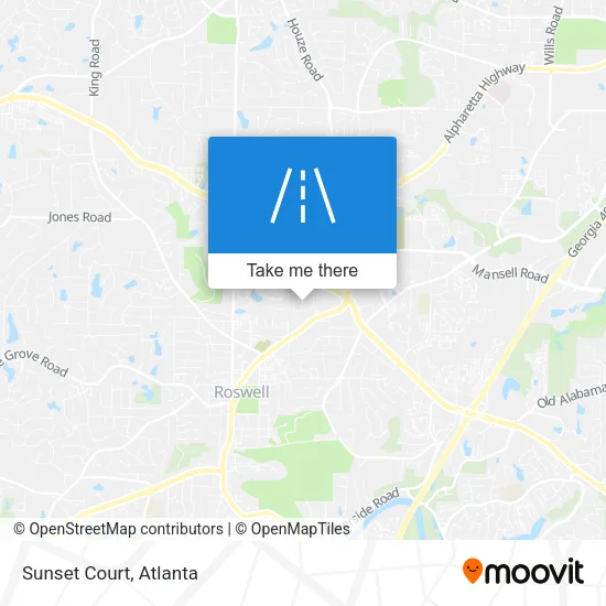 Sunset Court map