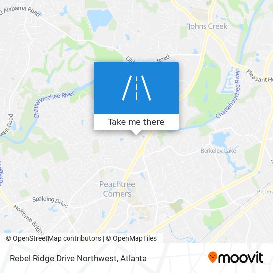 Mapa de Rebel Ridge Drive Northwest