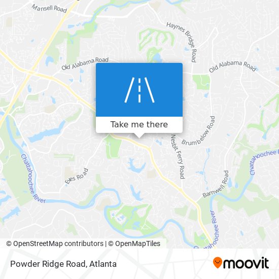 Powder Ridge Road map