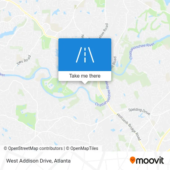 West Addison Drive map