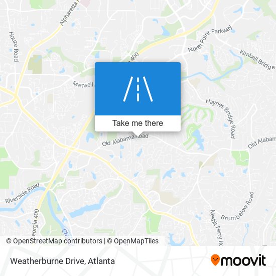 Weatherburne Drive map