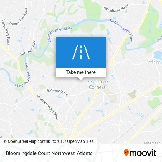 Mapa de Bloomingdale Court Northwest