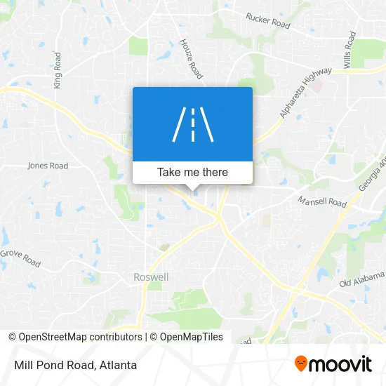 Mill Pond Road map