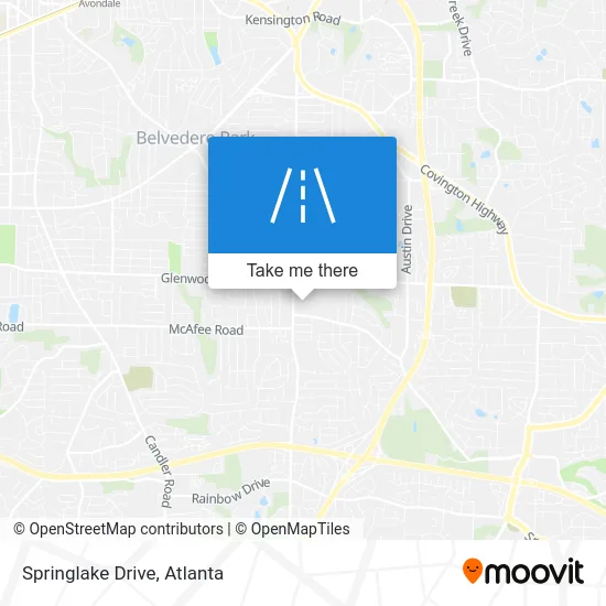 Springlake Drive map
