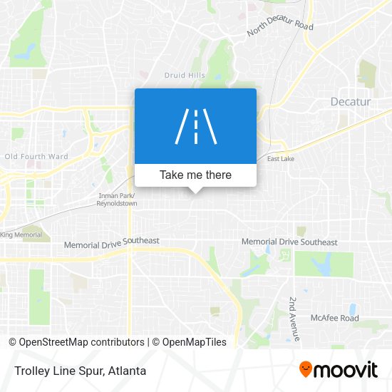 Trolley Line Spur map