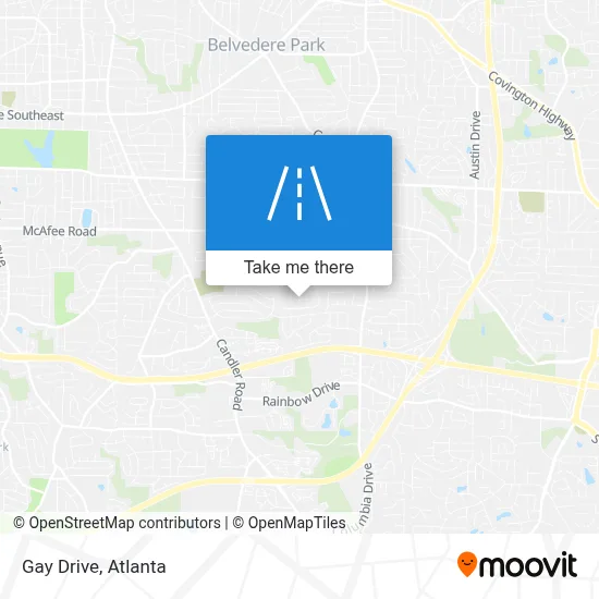 Gay Drive map