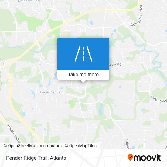 Pender Ridge Trail map