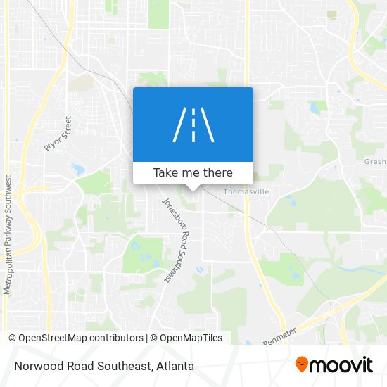 Mapa de Norwood Road Southeast