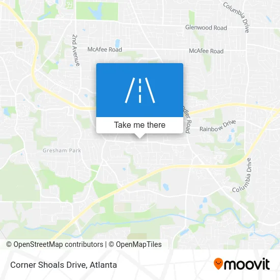 Corner Shoals Drive map
