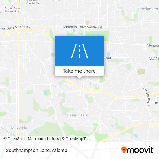 Mapa de Southhampton Lane