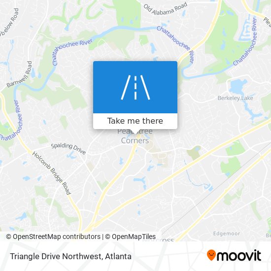 Mapa de Triangle Drive Northwest