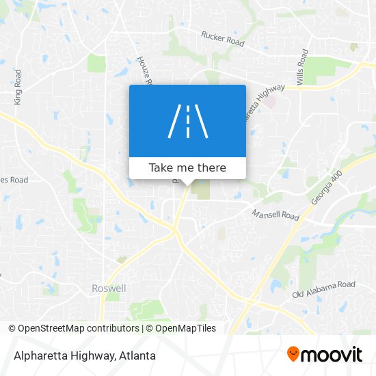 Alpharetta Highway map