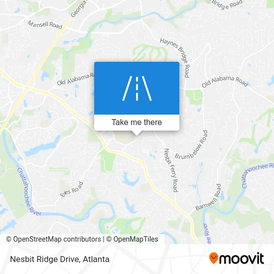 Nesbit Ridge Drive map