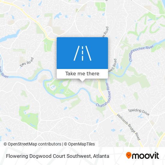 Mapa de Flowering Dogwood Court Southwest