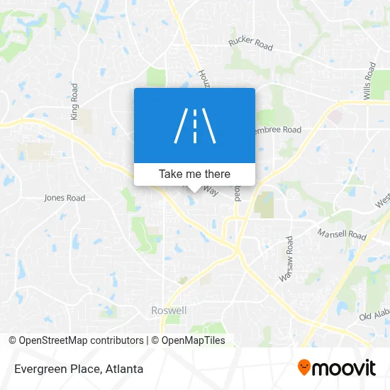 Evergreen Place map