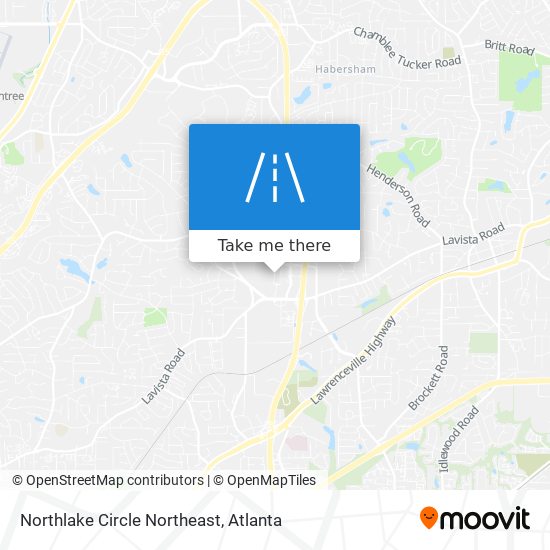 Northlake Circle Northeast map