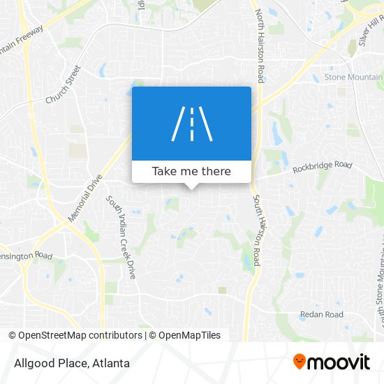 Mapa de Allgood Place