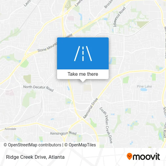 Ridge Creek Drive map