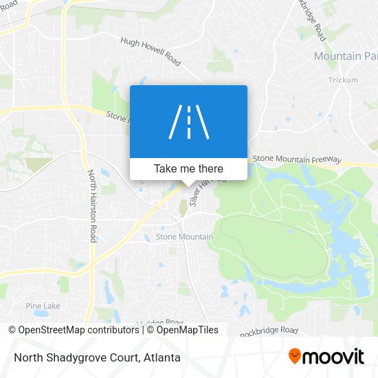North Shadygrove Court map