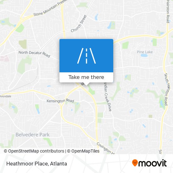 Heathmoor Place map