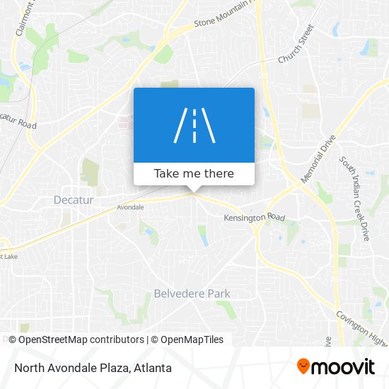 North Avondale Plaza map