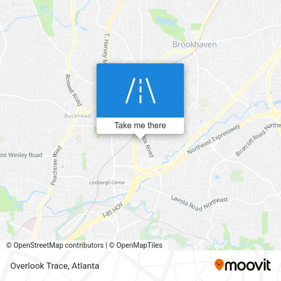Overlook Trace map