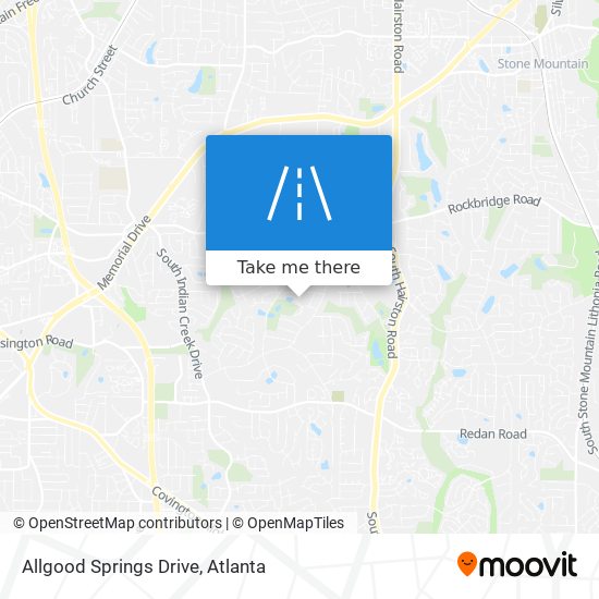 Mapa de Allgood Springs Drive