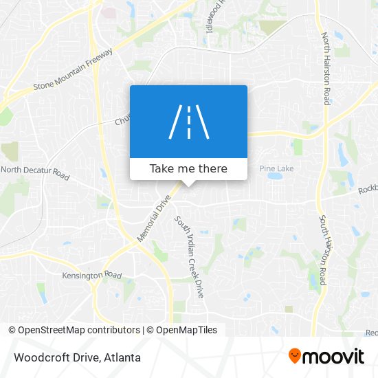 Mapa de Woodcroft Drive